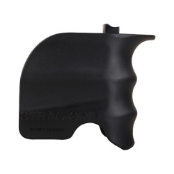 Polymer grip to the magazine well Black