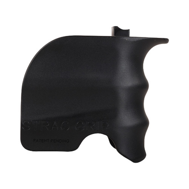 Polymer grip to the magazine well Black