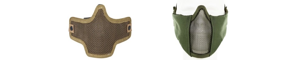 Half Mask Protection Visage Airsoft Solide Fiable Qualité Univairsoft